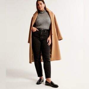 Abercrombie & Fitch Ankle Straight Ultra High Rise Curve Love Jeans - 27 / Black